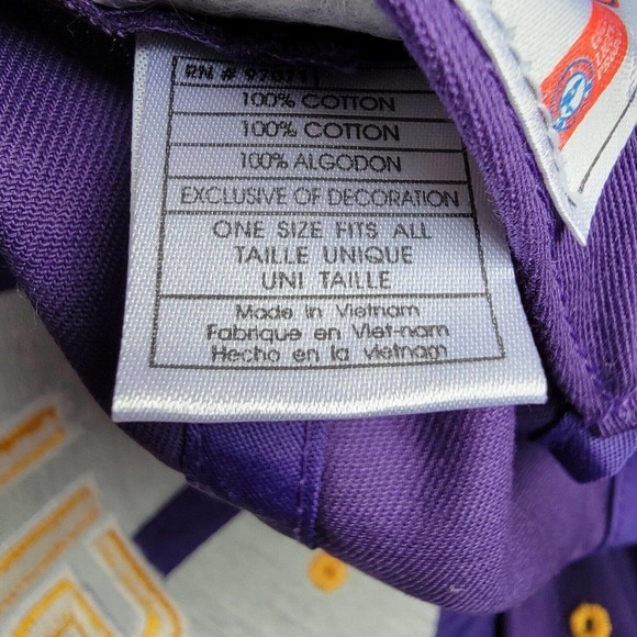 Captivating Headgear NCAA LSU Tigers Baseball Cap Hat Purple Strapback - Picture 9 of 10